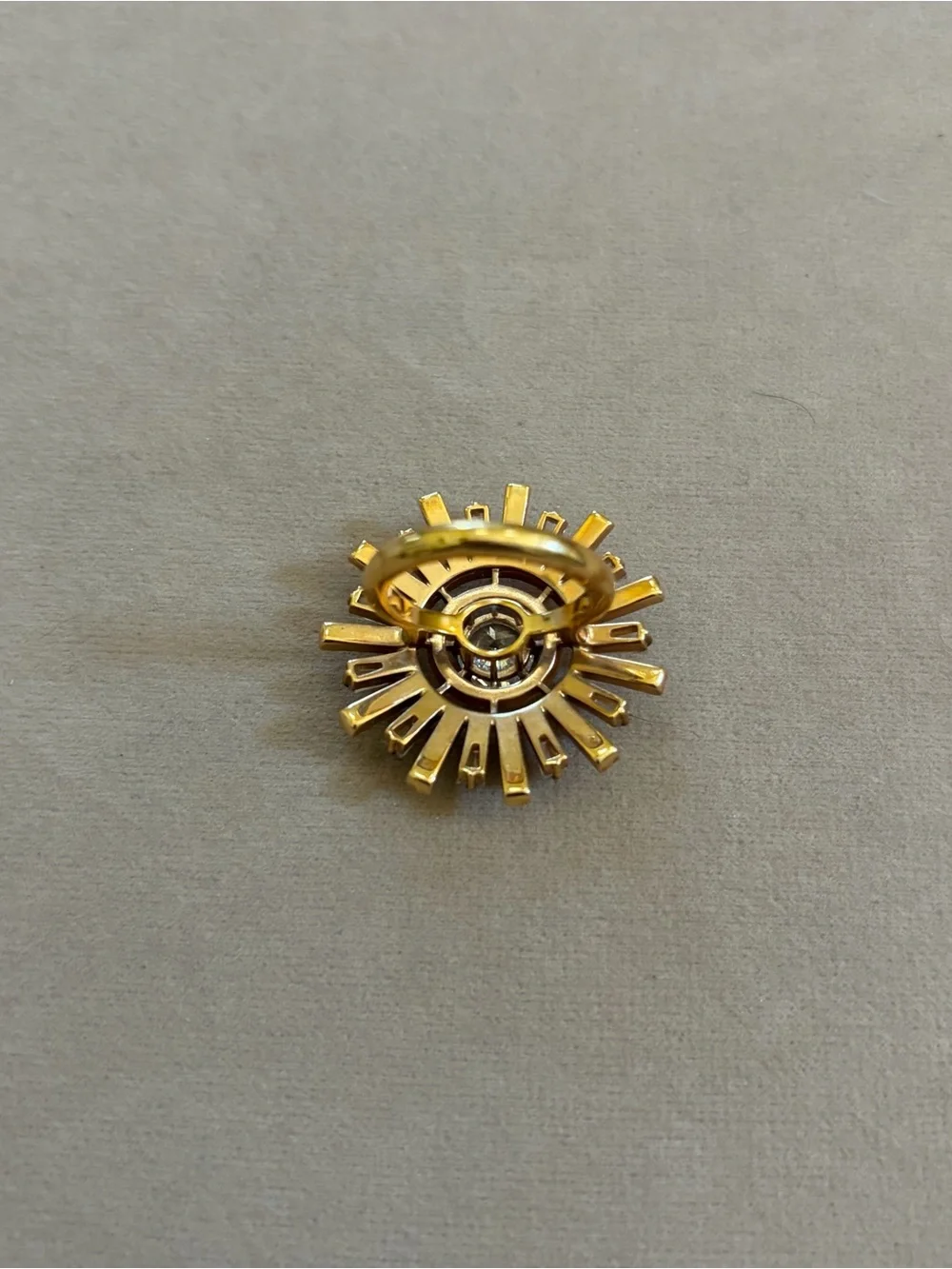 Swarovski Sun Burst Cocktail Ring Size 6